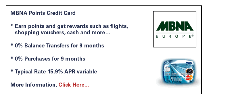 MBNA Points Credit Card